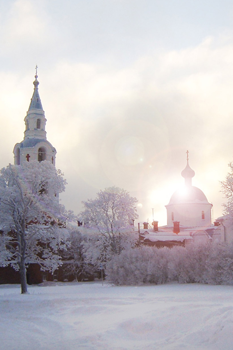 Валаамский монастырь. Зима
