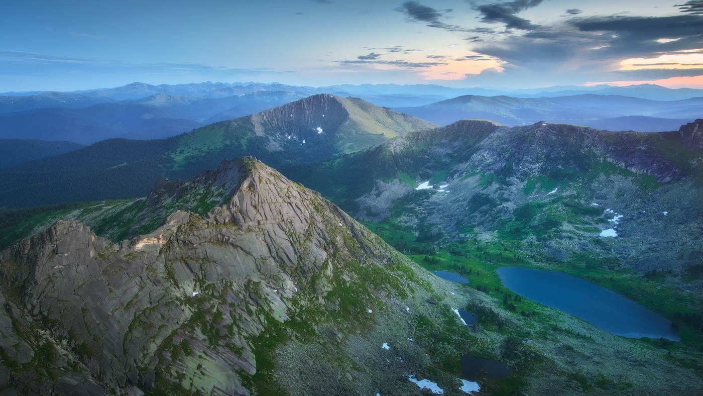 Вид с перевала Птица