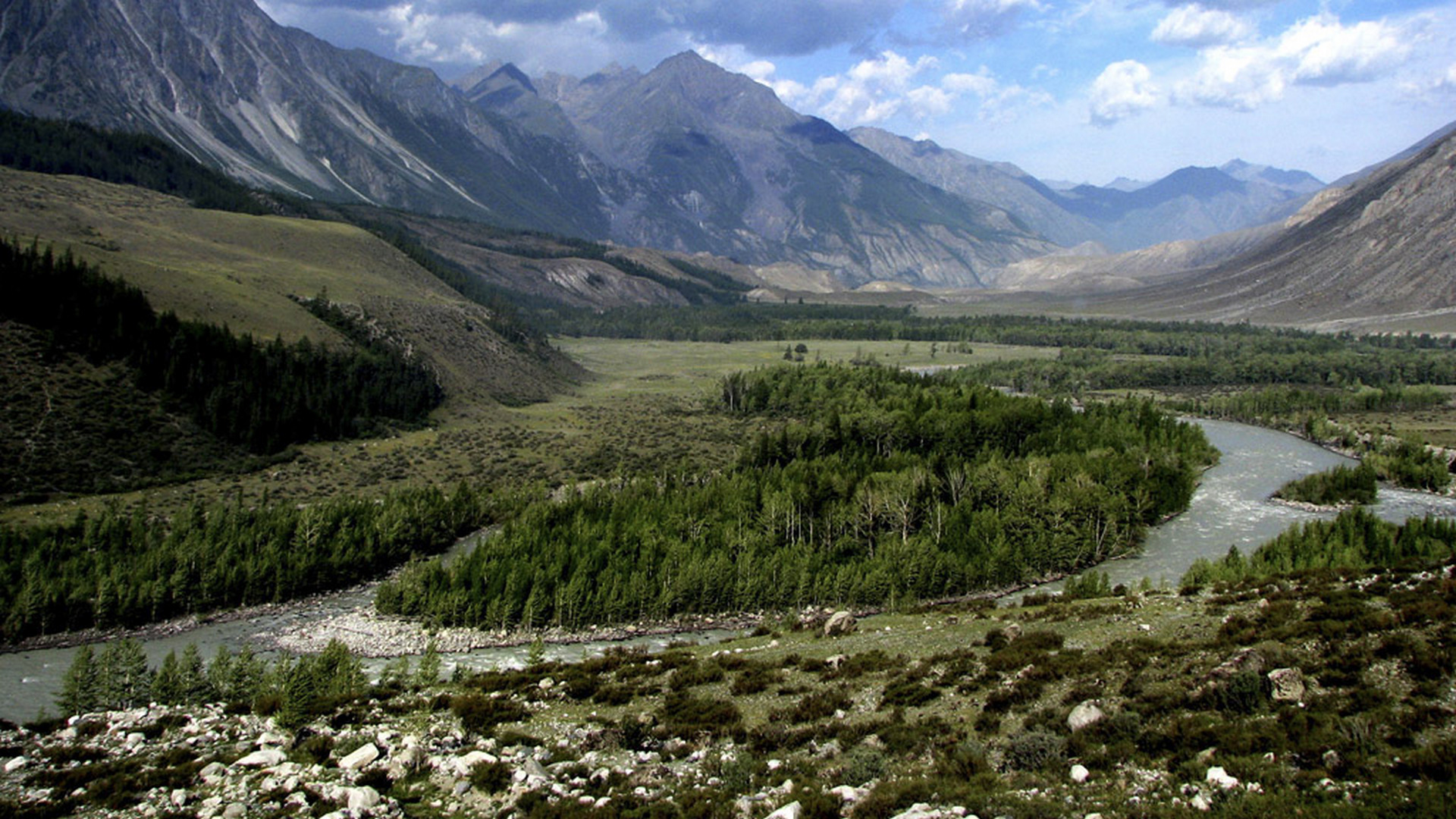 Реки и хребты