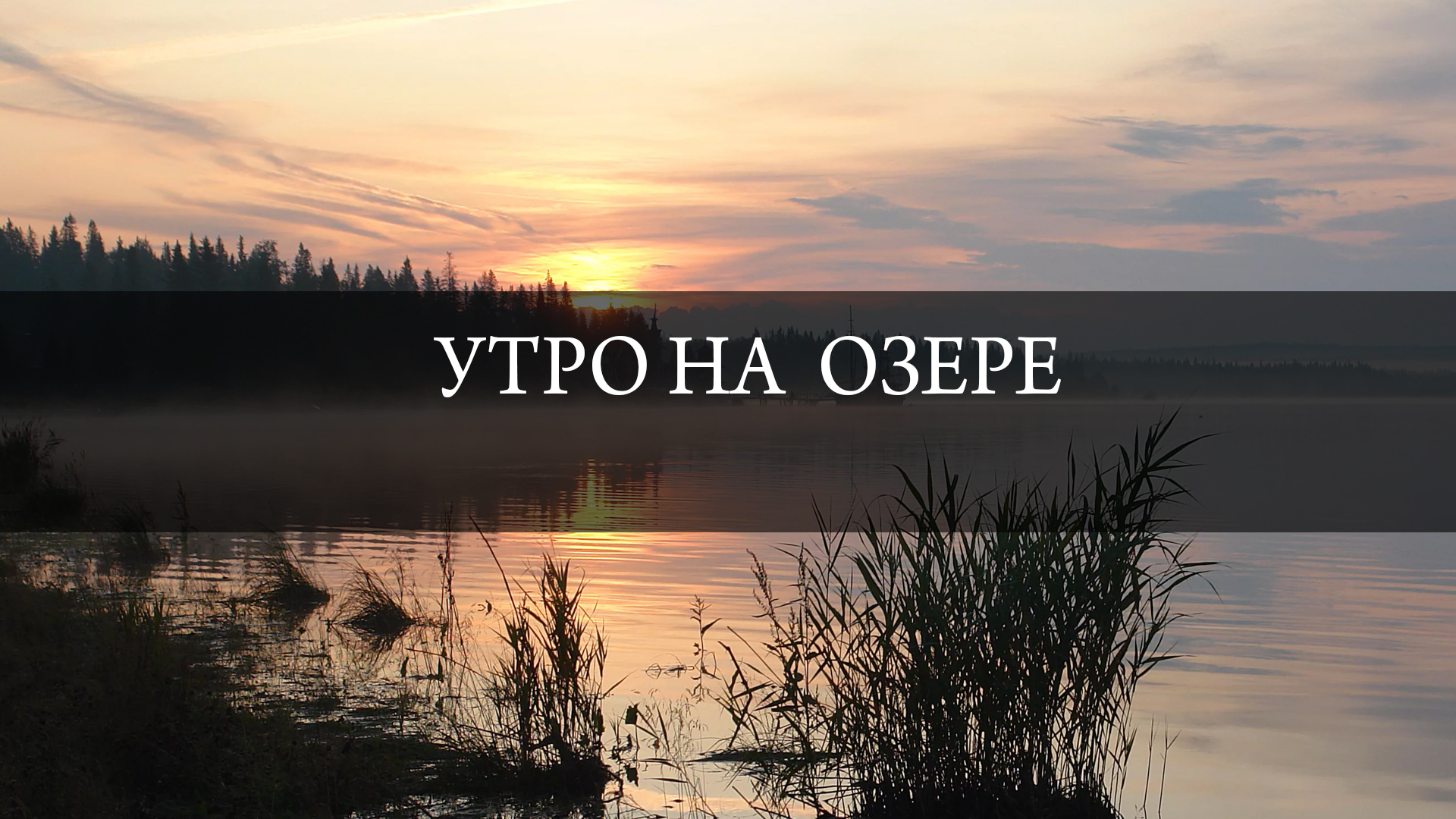 Утро на озере