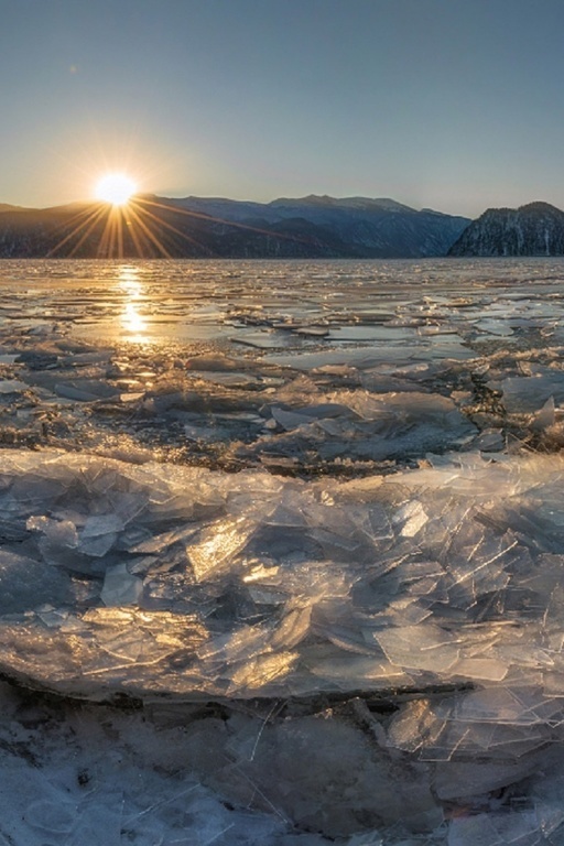 Ледяное Телецкое озеро