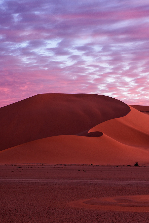 Рассвет в пустыне Сахара