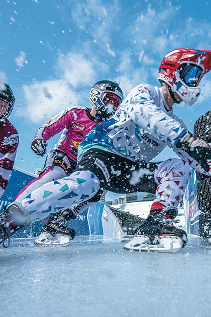 Кубок мира по айс-кросс даунхиллу "Crashed Ice". Этап 1-й. Япония