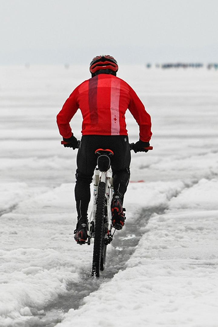 Зимой на велосипеде в Ленинград. Россия