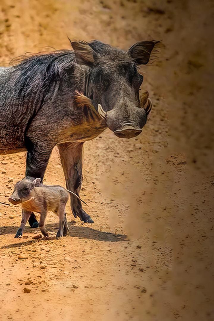 Три маленьких бородавочника