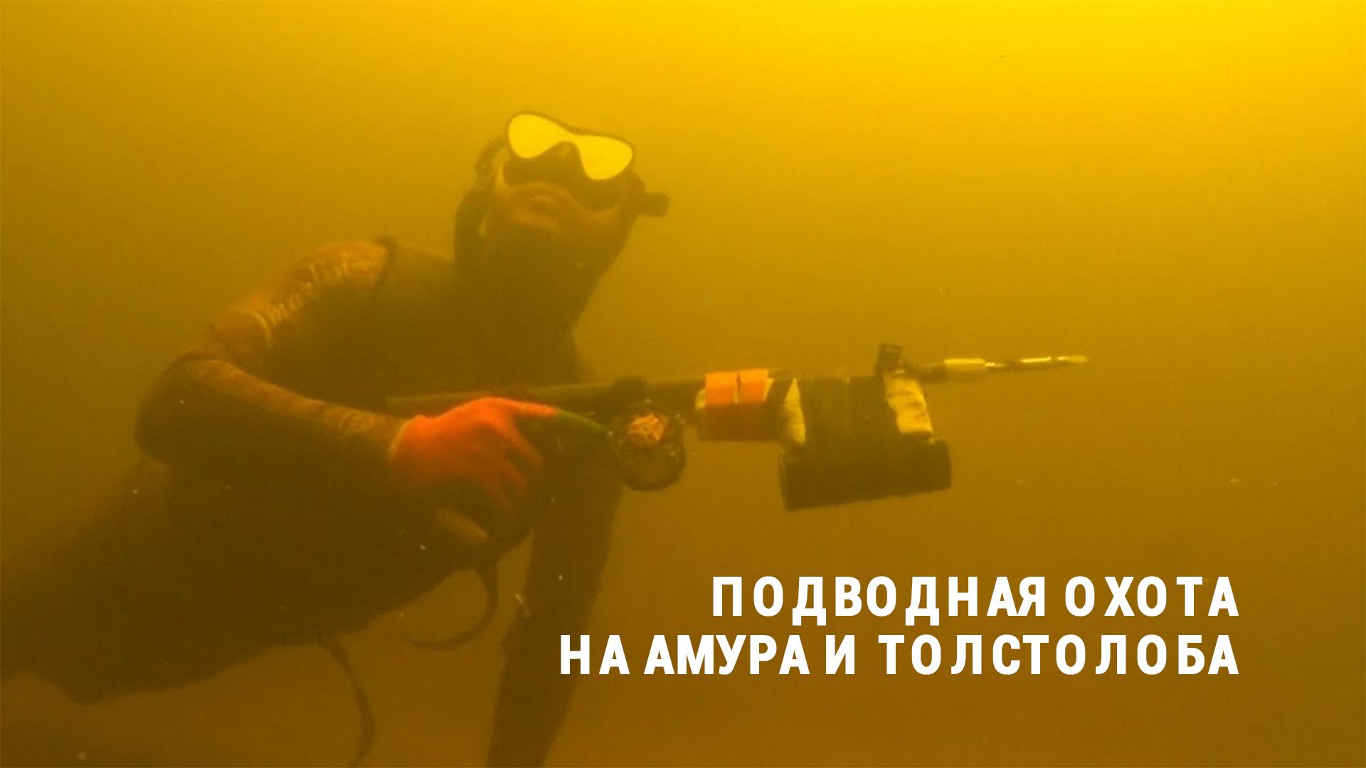 Подводная охота на амура и толстолоба