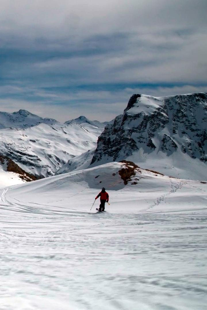 Легендарный спуск в Альпах