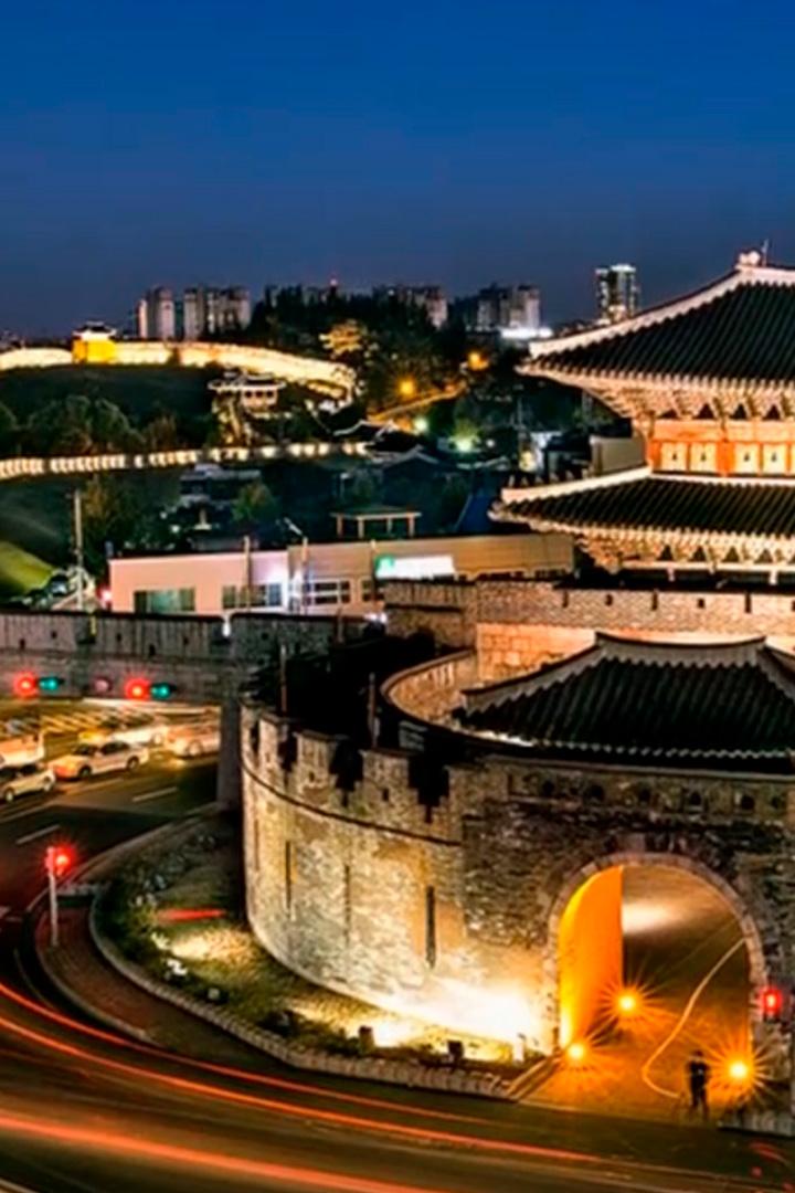 Замок Хвасон в Южной Корее