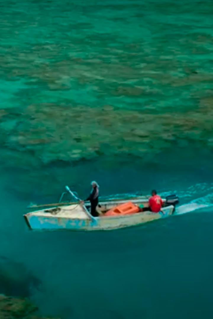 Рыбалка сетью в Полинезии