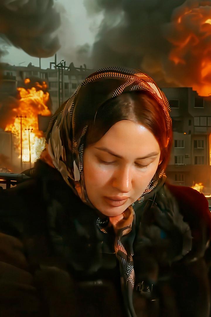 Донбасс. Девушка в огне