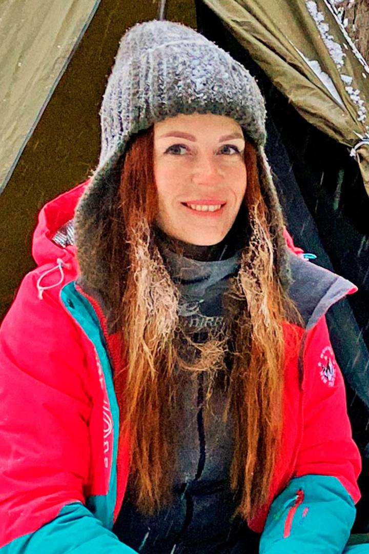 Одна зимой в палатке - Дорожный бродяга