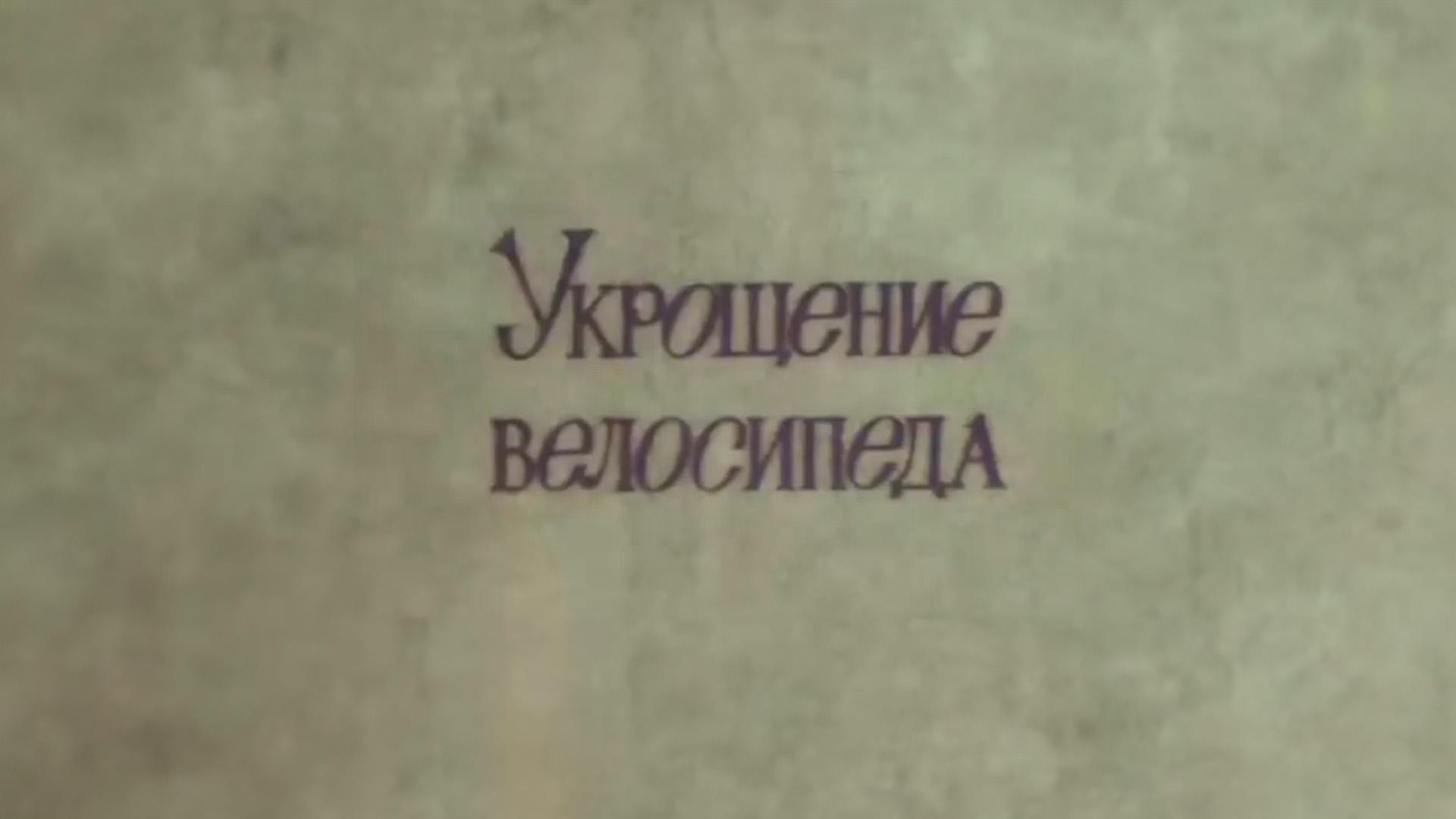 Укрощение велосипеда